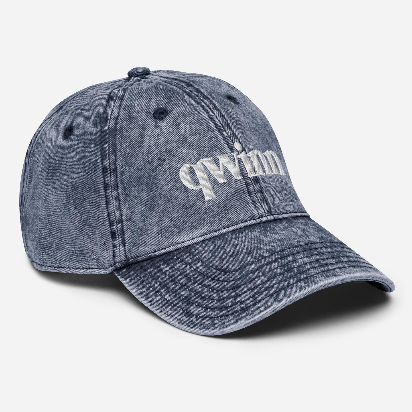 Qwinn Logo Vintage Cotton Twill Cap